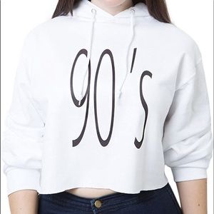 90s Cropped Hoodie